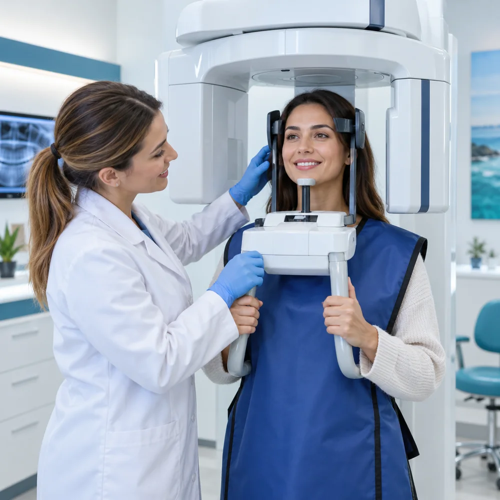 Equipo de radiología oral de PANORAX para estudios odontológicos